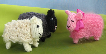 Flutterby Patch Knitted Sheep In Woolly Land